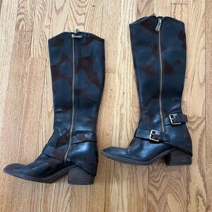 Freebird by Steven Dela boots 7.5M black and brown. Great condition!